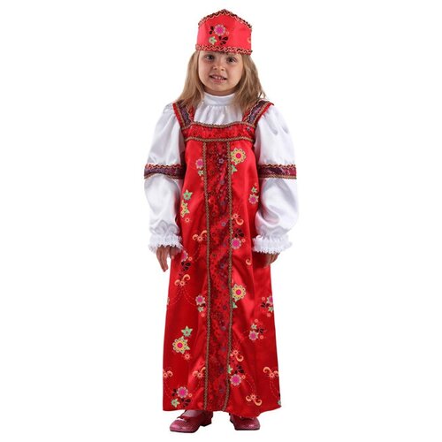 Батик Детский карнавальный костюм Марья Искусница, рост 128 см 22-35-128-64 (красный)