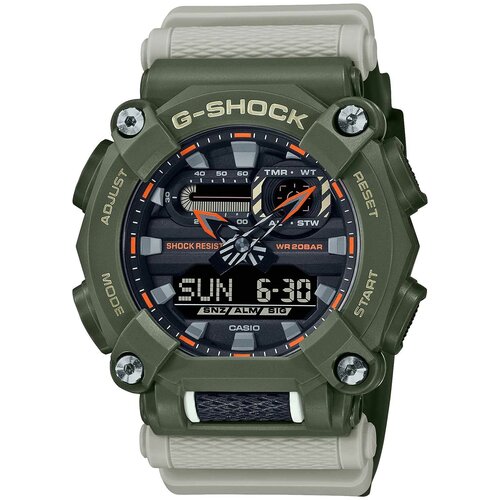 Наручные часы CASIO G-Shock Casio GA-900HC-3A, зеленый, черный (серый/черный/зеленый/хаки)