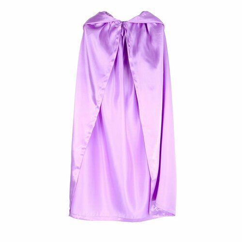 Карнавальный плащ детский, атлас, цвет фиолетовый длина 100см - изображение №1
