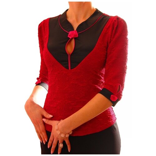 Блуза  TheDistinctive, красный (красный/темно-розовый) - изображение №1