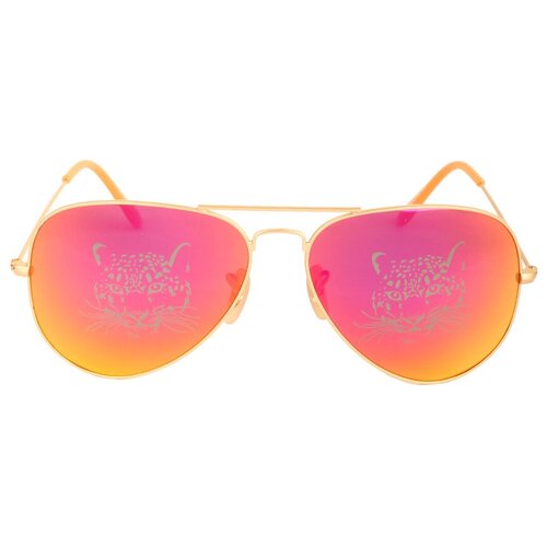 Солнцезащитные очки Loris, авиаторы, оправа: металл, золотой (розовый/золотистый)