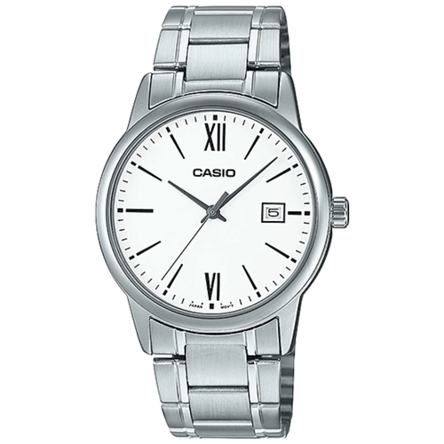 Наручные часы CASIO Collection Японские наручные часы Casio Collection MTP-V002D-7B3, белый, серебряный (серебристый/белый/мультицвет)