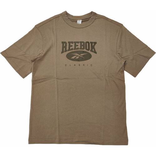 Футболка Reebok Reebok Archive Essentials Big Logo Tee, зеленый