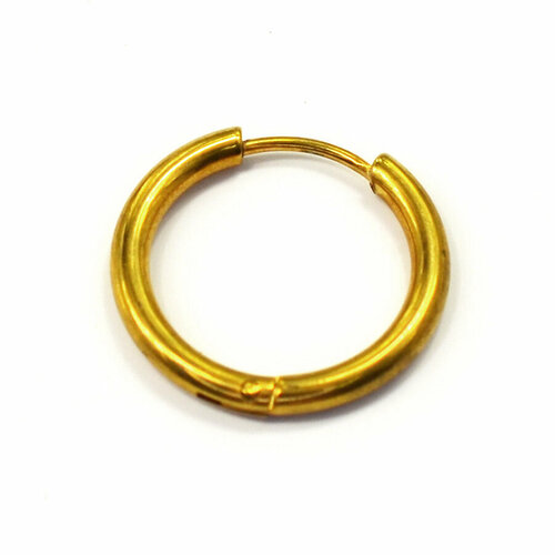 Серьги конго , размер/диаметр 18 мм., золотой (золотистый)