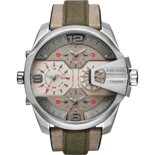 Наручные часы DIESEL DZ7375, серый, серебряный (серый/коричневый/серебристый/серебряный)