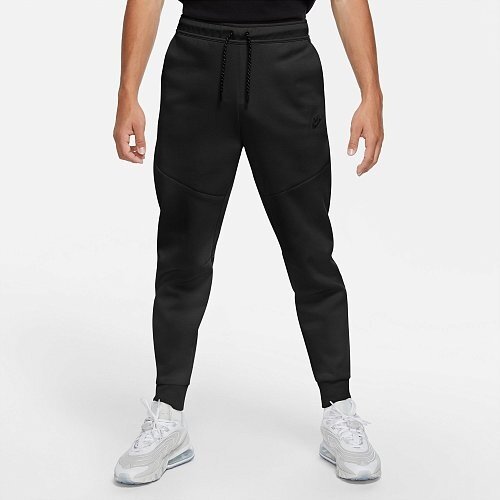 брюки NIKE Tech Fleece, черный (черный/коричневый)
