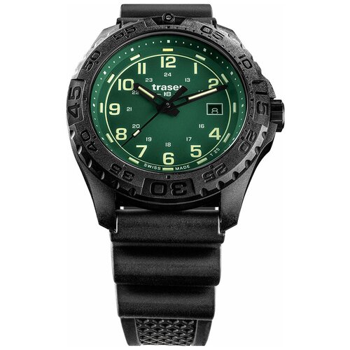 Наручные часы traser Наручные часы Traser TR_109052, черный, зеленый (черный/зеленый)