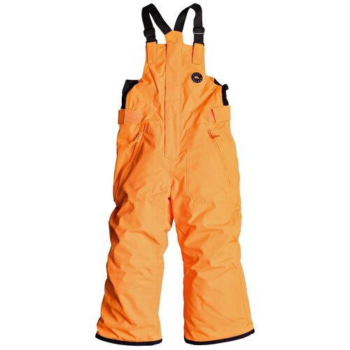 Полукомбинезон Quiksilver для мальчиков, карманы, оранжевый (черный/оранжевый) - изображение №1