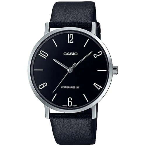 Наручные часы CASIO Collection Men Casio MTP-VT01L-1B2, черный, серебряный (черный/серебристый/серебряный)