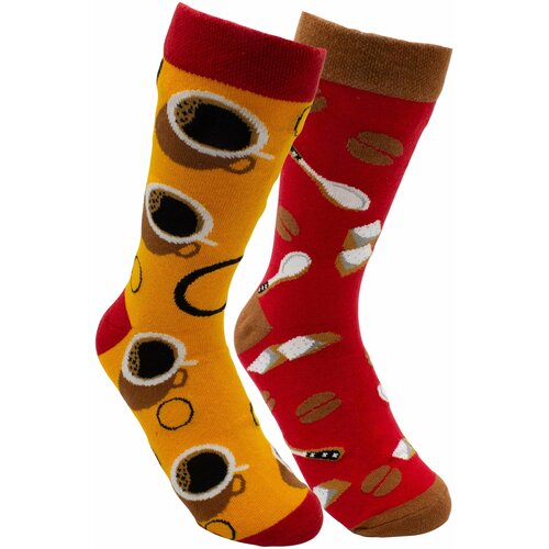 Женские носки CarnavalSocks высокие, ароматизированные, 90 den, бежевый, красный (красный/бежевый)