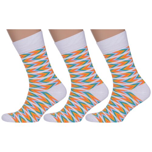 Носки MoscowSocksClub, 3 пары, мультиколор (разноцветный/мультицвет)