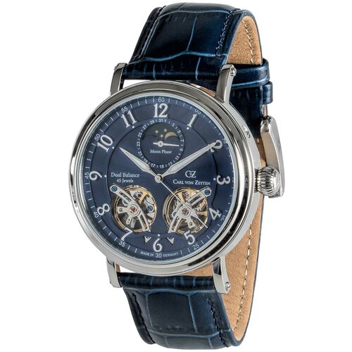 Наручные часы Carl von Zeyten Casual Наручные часы Carl von Zeyten CVZ0054BLS, серебряный, синий (синий/серебристый)
