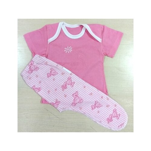 Комплект одежды  ПАПА МАМА, розовый - изображение №1