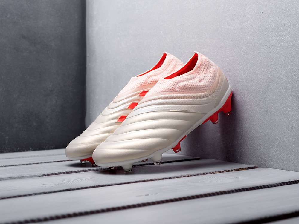 Футбольная обувь Adidas Copa 19+ FG (бежевый) - изображение №1
