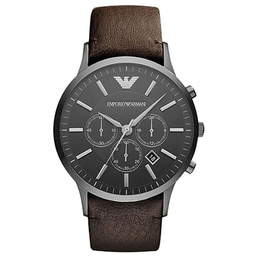 Наручные часы EMPORIO ARMANI AR2462, серый, коричневый (серый/черный/коричневый)