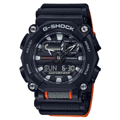 Наручные часы CASIO G-Shock GA-900C-1A4, оранжевый, черный (черный/оранжевый) - изображение №1