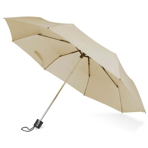 Зонт Rimini, механика, 3 сложения, чехол в комплекте, бежевый