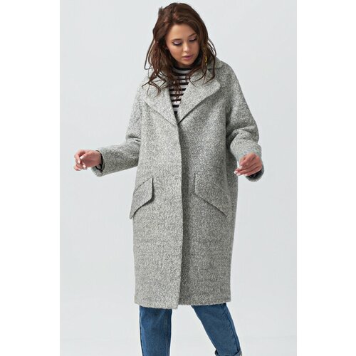 Пальто  FLY, серый (серый/серый меланж) - изображение №1