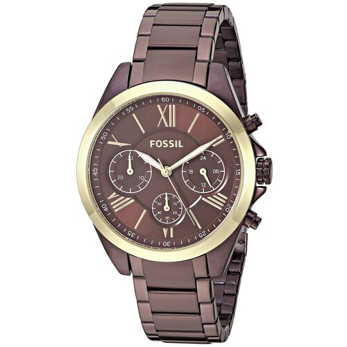Наручные часы FOSSIL BQ3281, фиолетовый, коричневый (коричневый/бордовый/фиолетовый)