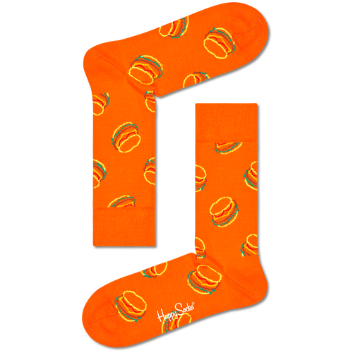 Носки Happy Socks, оранжевый, мультиколор (разноцветный/оранжевый/мультицвет)