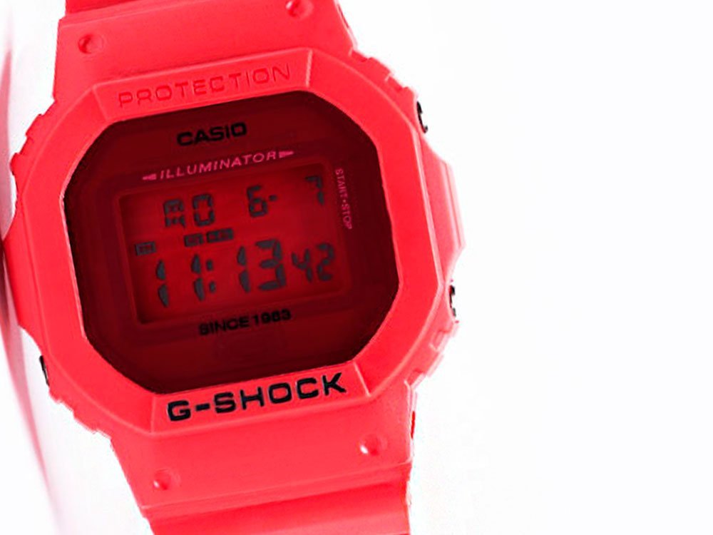 Часы Casio G-shock DW-5635C (красный) - изображение №1