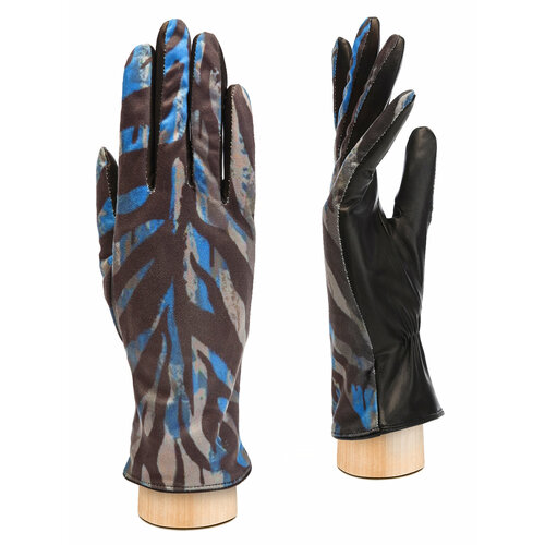 Перчатки ELEGANZZA, синий, черный (черный/синий)