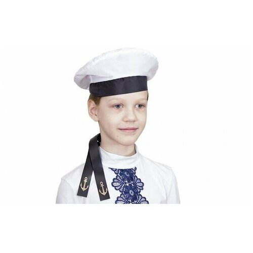 Детская бескозырка МХ-КС36 4587 56 (белый) - изображение №1