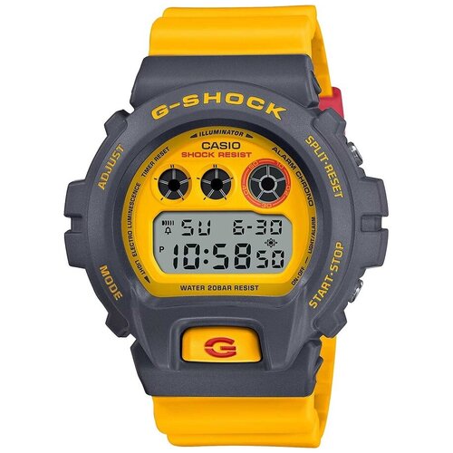 Наручные часы CASIO Наручные часы Casio G-Shock DW-6900Y-9, серый, желтый (серый/желтый)