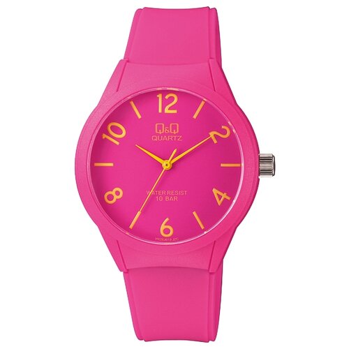 Наручные часы Q&Q VR28 J019, розовый (розовый/красный-розовый) - изображение №1