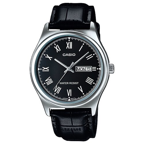 Наручные часы CASIO Collection MTP-V006L-1B, черный, серебряный (черный/серебристый) - изображение №1