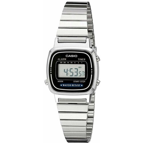 Наручные часы CASIO Vintage Часы наручные женские Casio Vintage LA670WA-1 Гарантия 2 года, серый, черный (серый/черный/серебристый)