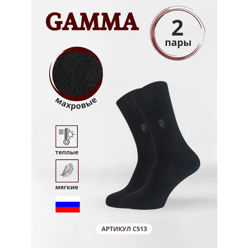 Носки ГАММА, 2 пары, черный