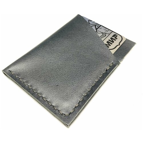Кредитница van freya VFCStahlnacht, натуральная кожа, 2 кармана для карт, 7 визиток, серый