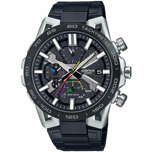 Наручные часы CASIO Casio EQB-2000DC-1A, серебряный, черный (черный/серебристый)