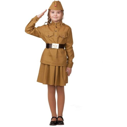 Батик Детская военная форма Солдатка, цвет хаки, рост 134 см 8009-3-134-68