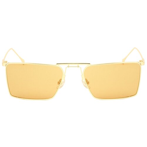Солнцезащитные очки Kaizi, прямоугольные, оправа: металл, золотой (золотой/золотистый)