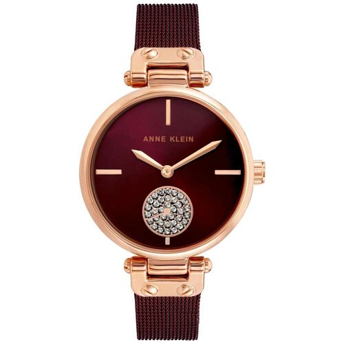 Наручные часы ANNE KLEIN Crystal Часы Anne Klein 3000RGBY, золотой, красный (красный/бордовый/золотистый) - изображение №1