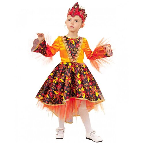 Детский костюм Жар-птица (110) (черный/красный/оранжевый)