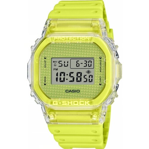 Наручные часы CASIO Наручные часы Casio DW-5600GL-9ER, желтый, бесцветный (зеленый/желтый/бесцветный)