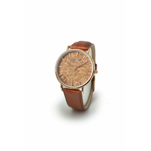 Наручные часы Timbersun "Goody Cork" от Timbersun, коричневые деревянные наручные кварцевые часы мужские из дерева, ручная работа, коричневый