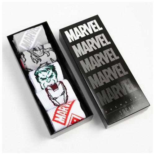 Носки Marvel, мультиколор (разноцветный/мультицвет)