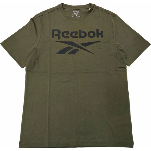Футболка Reebok Reebok Identity Stacked Logo T-Shirt, зеленый - изображение №1