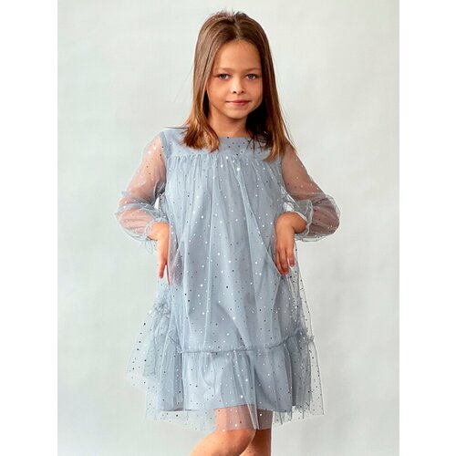 Платье Бушон, розовый (серый/розовый/голубой/бирюзовый/белый/серо-голубой)