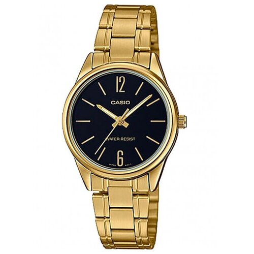 Наручные часы CASIO Collection Наручные часы Casio LTP-V005G-1BUDF, золотой, черный (черный/золотистый)