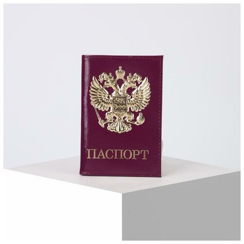 Обложка для паспорта Сима-ленд, фиолетовый (фиолетовый/лиловый) - изображение №1