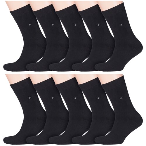 Носки RuSocks, 10 пар, черный - изображение №1