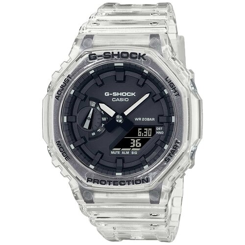 Наручные часы CASIO G-Shock Наручные часы Casio G-SHOCK GA-2100SKE-7A, бесцветный, черный (черный/белый/бесцветный) - изображение №1