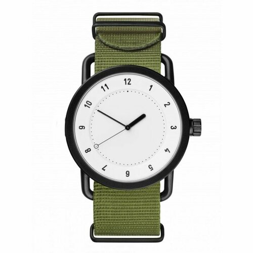 Наручные часы Часы наручные мужские, d-4 см, зеленые, с белым циферблатом, мультиколор (мультицвет)