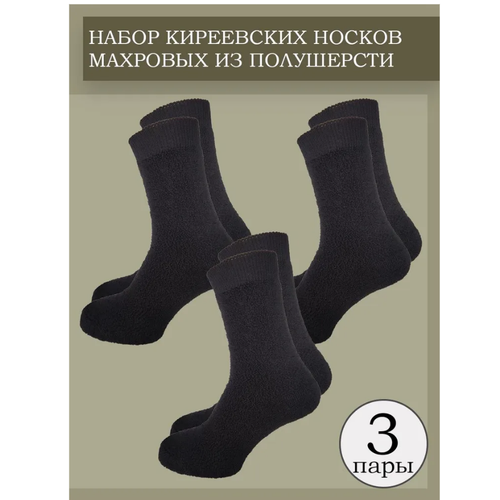 Носки Киреевские носки, 3 пары, черный - изображение №1