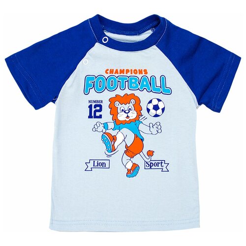 Футболка РиД - Родители и Дети,  для девочек, хлопок, синий